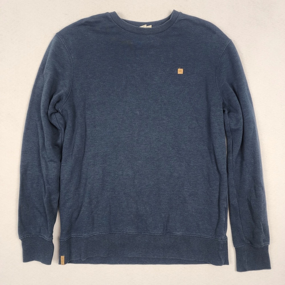 Tentree Reynard Crew TreeFleece Classic Sweatshirt Mens M Blue Organic Cotton